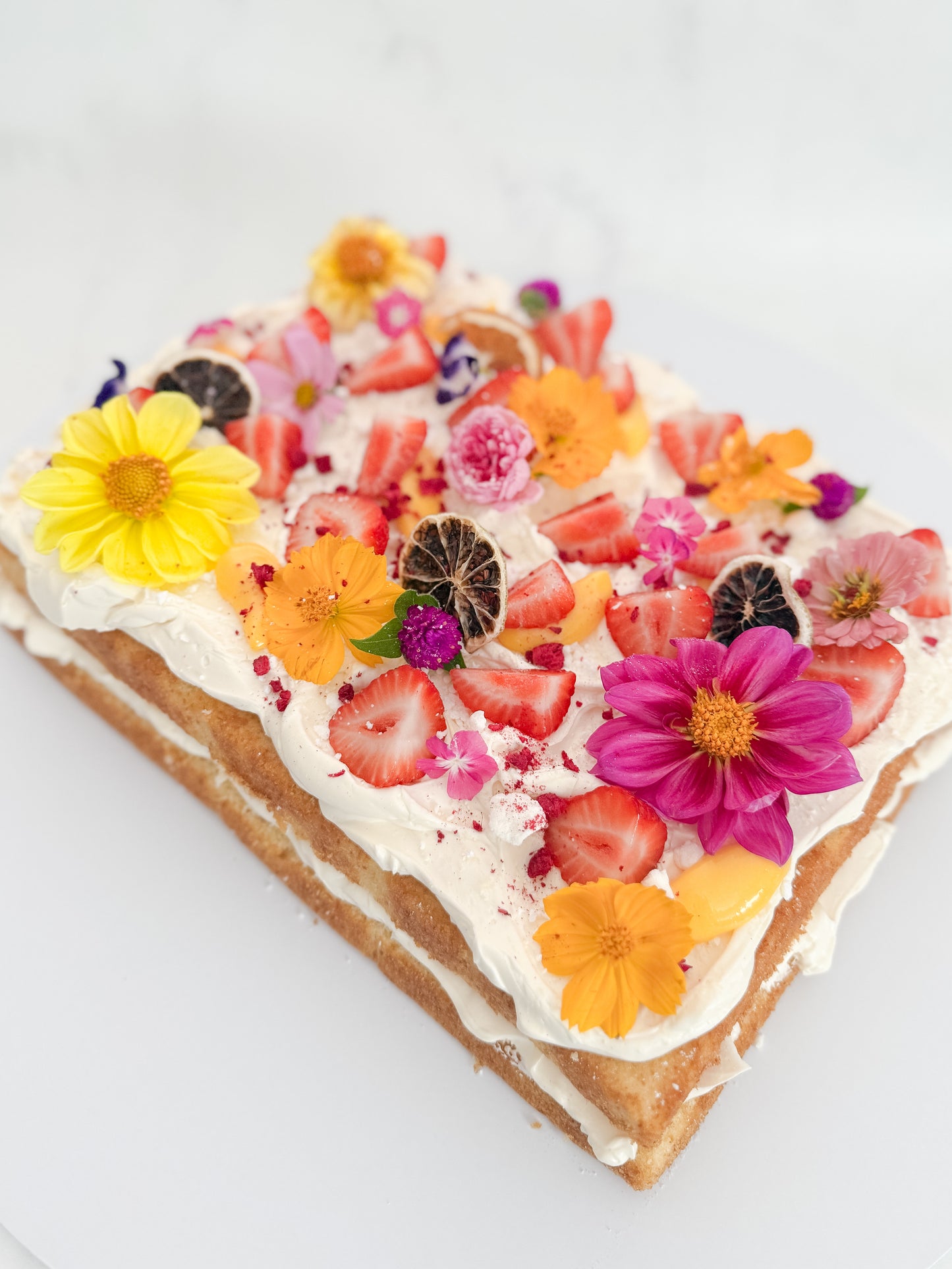 Stawberries + Cream Cake